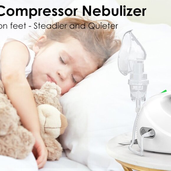 Portable VITA-Mist Nebulizer Air Compressor Machine for Kids & Adults Latex Free - Picture 7 of 10
